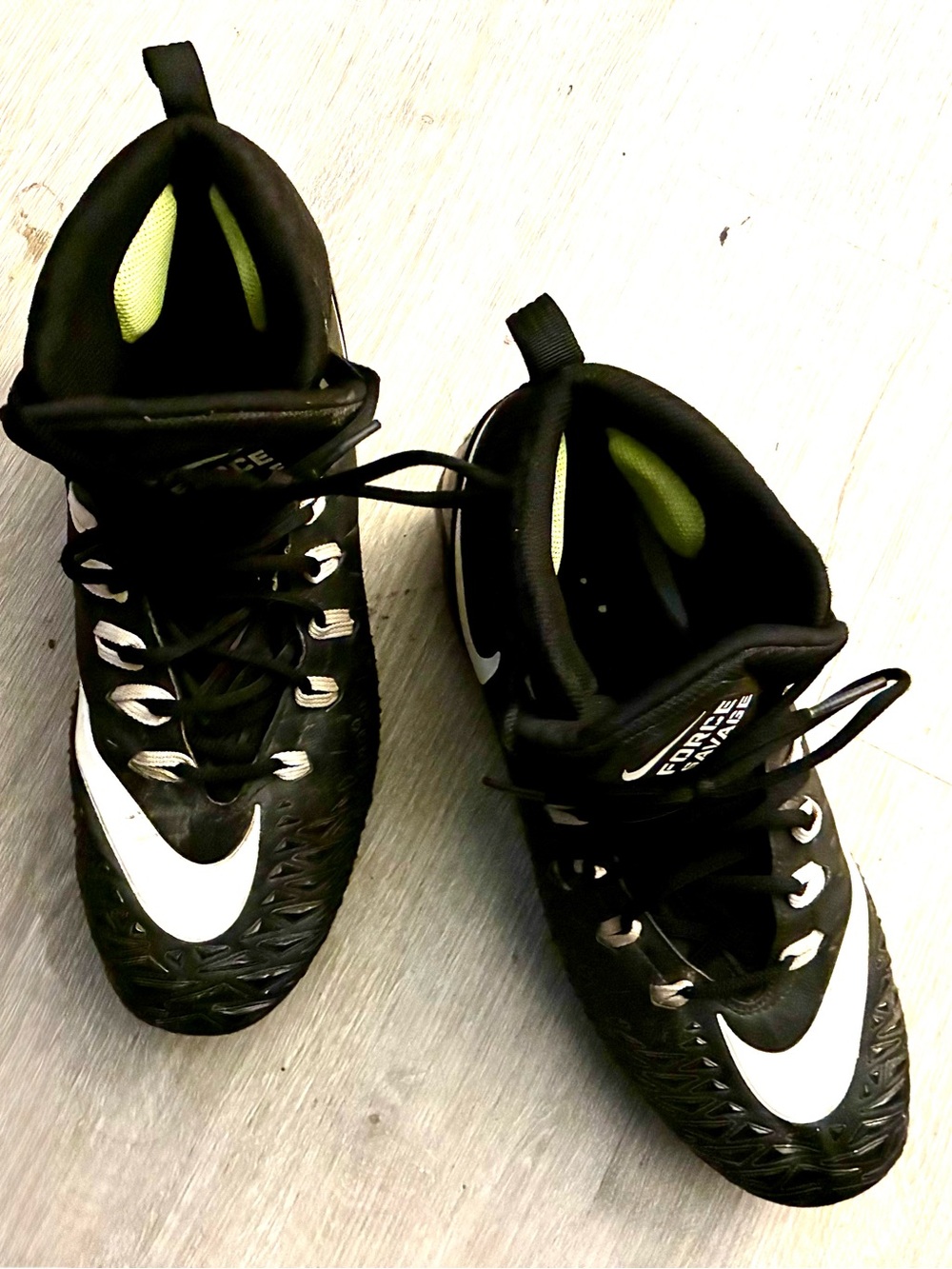 Nike Force Savage black cleats